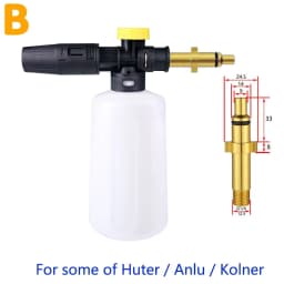 750ml Car Wash Snow Foam Spear For Karcher Huter Nilfisk Parkside Lavor Daewoo High Pressure Washing Machine Water Gun PA Pot