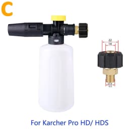 750ml Car Wash Snow Foam Spear For Karcher Huter Nilfisk Parkside Lavor Daewoo High Pressure Washing Machine Water Gun PA Pot
