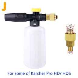 750ml Car Wash Snow Foam Spear For Karcher Huter Nilfisk Parkside Lavor Daewoo High Pressure Washing Machine Water Gun PA Pot