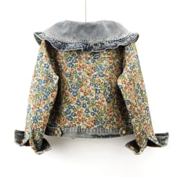 Spring Autumn Jacquard Embroidery Denim Jacket Women Loose Short Cowboy Outerwear Casual Peter Pan Collar Jeans Jacket Female