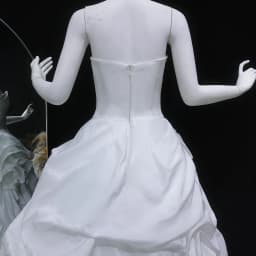 Sharon Said Luxury Satin Ball Gown Wedding Dress Draped Bodice Ruffled Layered Skirt Sweep Train Modern Bridal Gown SW628 Custom