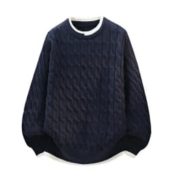 Legible Autumn and Winter Casual Sweaters Men Round Neck Collar Knitted Pullovers Male Loose Sweater Man