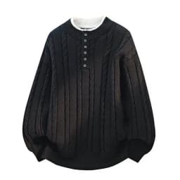 Legible Autumn and Winter Casual Sweaters Men Round Neck Collar Knitted Pullovers Male Loose Sweater Man