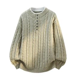 Legible Autumn and Winter Casual Sweaters Men Round Neck Collar Knitted Pullovers Male Loose Sweater Man