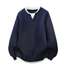 Legible Autumn and Winter Casual Sweaters Men Round Neck Collar Knitted Pullovers Male Loose Sweater Man