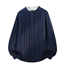 Legible Autumn and Winter Casual Sweaters Men Round Neck Collar Knitted Pullovers Male Loose Sweater Man