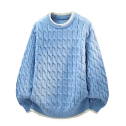 Legible Autumn and Winter Casual Sweaters Men Round Neck Collar Knitted Pullovers Male Loose Sweater Man