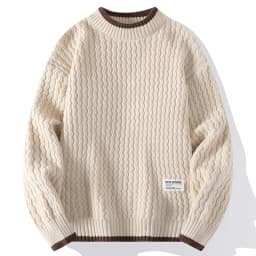 Legible Autumn and Winter Casual Sweaters Men Round Neck Collar Knitted Pullovers Male Loose Sweater Man