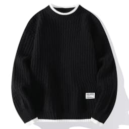 Legible Autumn and Winter Casual Sweaters Men Round Neck Collar Knitted Pullovers Male Loose Sweater Man