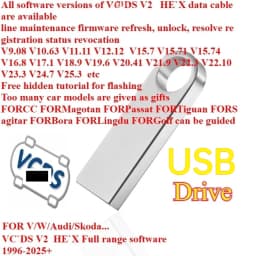 Super Real V2 VagCom Diagnostic Tool Unlimited VINS HEX Interface V15.7V18.9V19.6V25.3 etc Free Hidden Tutorial 1996-2025+ OBD2