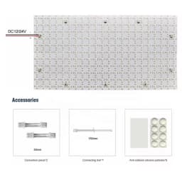 A36T-Flexible LED Sheets 490x245mm DC24V 242LED 28W Panel Sheet Lights for Kitchen Marble Countertop Advertising Backlight