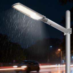 Swiatla LED Street Light AC85-265V, IP67 Waterproof Hardwired Commercial Security Floodlight, 50W 100W 150W 200W Super Bright 6500K Daylight Roadway Lamp for Parking Lot, Garden, Yard, Pole & Wall Mount