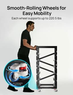 ECO-WORTHY RACK6 V2, 6-Layer Server Rack with 600A Busbar, Compatible with All ECO-WORTHY Rack Battery Versions