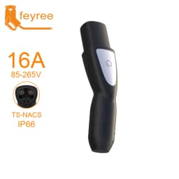 Feyree TS-NACS Socket Electric Car Charger EV Charger for Tesla Plug 16A 32A 40A 50A Current Electric Car Side for Model 3 X Y S
