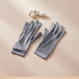 Birdtree, Women 100%Real Silk Knitted Gloves, Women's Sunproof Sleeping Glove, 2025 Fashion Casual Anti-sunburn Glove A48565QM