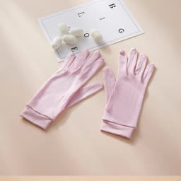 Birdtree, Women 100%Real Silk Knitted Gloves, Women's Sunproof Sleeping Glove, 2025 Fashion Casual Anti-sunburn Glove A48565QM