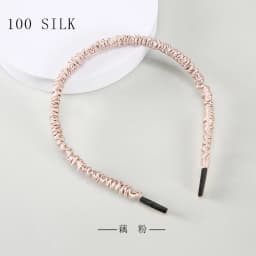 Birdtree, 16MM 100%Pure Real Silk Hair Hoop Band Headbands, For Women Girl Elastic Luxury Hair Accessories, New 2026 A36635QC