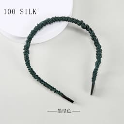 Birdtree, 16MM 100%Pure Real Silk Hair Hoop Band Headbands, For Women Girl Elastic Luxury Hair Accessories, New 2026 A36635QC