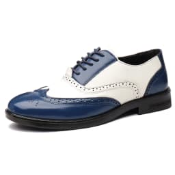 Luxury Men Brogue Shoes High Quality Lace-Up Dress Shoes for Men All Match Oxford Shoe Fashion Point Toe Men Party Wedding Shoes