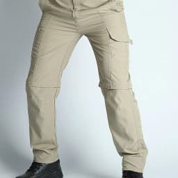 Men's Hiking Pants Convertible Zip Off Lightweight Waterproof Quick Dry Outdoor Fishing Travel Safari Camping Detachable Trouser