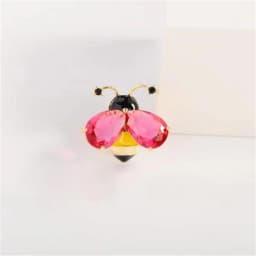 Bee Brooch Korean Style Small Fragrance Crystal Brooch Suit Shirt Backpack Decoration Women's Jewelry Party Birthday Gift 2024