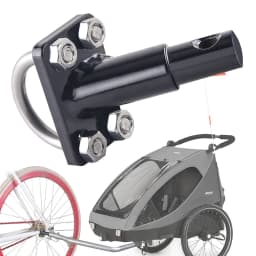 Bike Trailer Attachment Coupler Bicycle Trailer Hitch Bike Cargo Trailer Coupler for Childrens Trailers and Most Bicycles