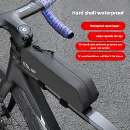 Bike Tube Bag Mountain Road Bike Large Capacity Hard Shell Waterproof Front Handlebar Pack Bike Riding Equipment