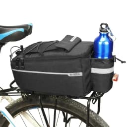 7L Bicycle Carrier Bag Bike Rear Basket Waterproof Pannier Trunk Bags Back Rack Rear Seat Bag Cycling Luggage Shoulder Handbag