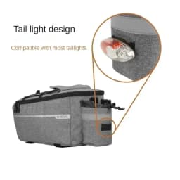 7L Bicycle Carrier Bag Bike Rear Basket Waterproof Pannier Trunk Bags Back Rack Rear Seat Bag Cycling Luggage Shoulder Handbag
