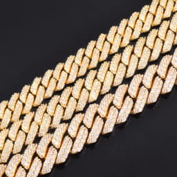 8mm 10mm 12mm Miami Cuban Chain Necklace For Men Women Iced Out Zircon Hip Hop Link Gold Silver Color Fashion Rock Jewelry