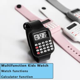 Creative Calculator Watch Cartoon LED Digital Kids Watch Fashion Sports Electronic Watch for Boys Girls Kids Student Gift Clock