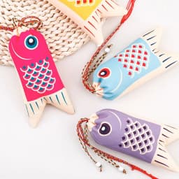 Koi Carp Blessing Bag Japanese Style Sachet Ethnic Style Jewelry Bags Coin Purse Hanfu Decor Brocade Lucky Pouch Small Item Bag