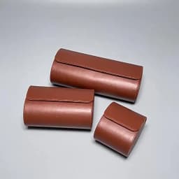 Embers Leather Watch Roll 1 2 3 Slots Luxury Genuine Watch Storage Box Travel Bag Watch Case Gift Box Watch Pouch