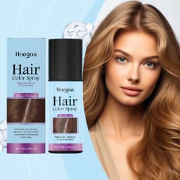 Hair Color Spray Temporary White Hair Dye Washable Non-sticky for Halloween Cosplay Party Costume Makeup Brown Hair Dye Spray