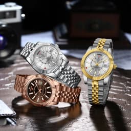 NIBOSI Brand Luxury Man Watch Stainless Steel Casual Quartz Wristwatches Waterproof Watch For Men Luminous Men's Watches Clock