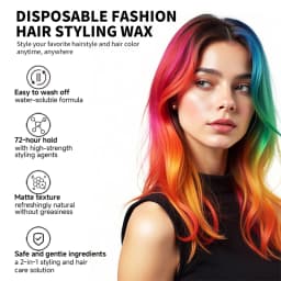 SEVICH Hair Colour Wax Temporary DIY Hair Coloring Wax One-Time Long Lasting Hair Dye Mud Cream Christmas Hair Styling Products