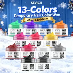 SEVICH Hair Colour Wax Temporary DIY Hair Coloring Wax One-Time Long Lasting Hair Dye Mud Cream Christmas Hair Styling Products