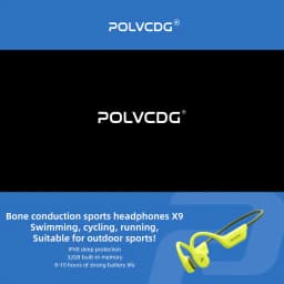 POLVCDG X9 Bone Conduction Swimming Earphones 32G IPX8 Waterproof Open Swimming Running Bicycle Earphones Ear Hanging Earphones