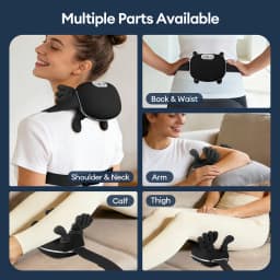 Black 4D Bionic Finger Neck Shoulder Massager Trapezius Neck Cervical Kneading Massage Shawl Brushless Motor Neck masajeador