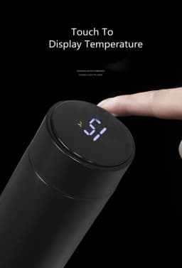Vacuum Water Bottle Smart Display Temperature 500ML Safety 304 Stainless Steel Coffee Thermose Men Business Gift Customized Logo