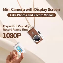 Portable Retro Digital Camera 1080P Video Recorder with 0.96" IPS Screen Compact Vintage Camera for Teens Children Gift
