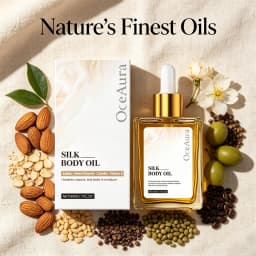 Silk Body Oil Moisturizing Skin Oil for Chest Thigh & Body Smooth Rejuvenation Massage Oil Body Care with Scent Luxuriou Dry Oil