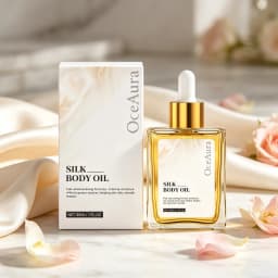 Silk Body Oil Moisturizing Skin Oil for Chest Thigh & Body Smooth Rejuvenation Massage Oil Body Care with Scent Luxuriou Dry Oil