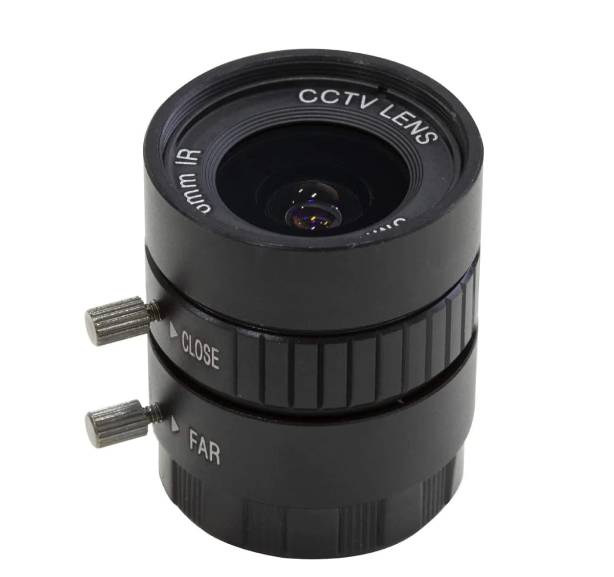 CCTV Lens for Raspberry Pi HQ Camera, Wide Angle CS-Mount Lens, 6mm Focal Length with Manual Focus and Adjustable Aperture