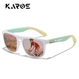 KAROS Classic Men Square Polarized Fishing Sunglasses Outdoor Sports Driving Cycling Running Goggles Vintage Large Frame UV400