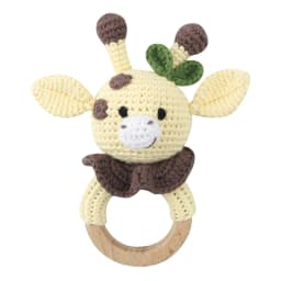 1 Set Baby Stuffed Animal Doll kawaii Panda Plush Toys+Crochet Rattle+Hair Brush+Newborn Swaddle Wrap Baby Birth Shower Gift Box