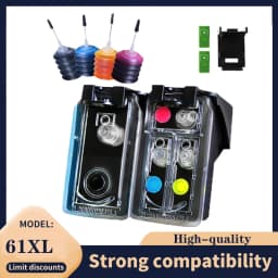 61 XL Compatible Ink Cartridge for HP 61XL for HP61 Envy 4500 4502 5530 & Deskjet 1050 2050 3050 Printer 61 Ink Cartridges