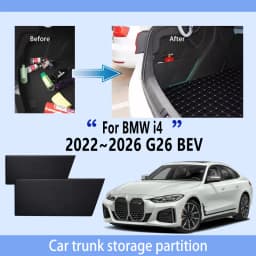 Car Accessories For BMW I4 G26 BEV 2022~2026 2025 24 Trunk Storage Partition Multifunction Storage Auto Interior Parts Organizer