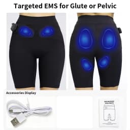 EMS Yoga Shorts Intelligent Microcurrent Massage Power Pants Muscle Stimulator Hip Lifting Leg Toning Body Shaping Pants