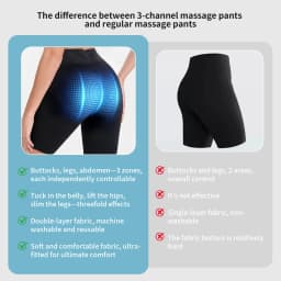EMS Yoga Shorts Intelligent Microcurrent Massage Power Pants Muscle Stimulator Hip Lifting Leg Toning Body Shaping Pants